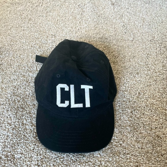 Unbranded Accessories - Womens Airport Code hat CLT Charlotte North Carolina Black baseball hat New